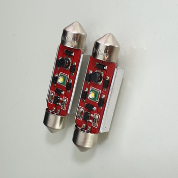 HQ Automotive 2x Car LED Bulb 5W High-Power XBD C10W 42mm 12V CanBus WHITE 