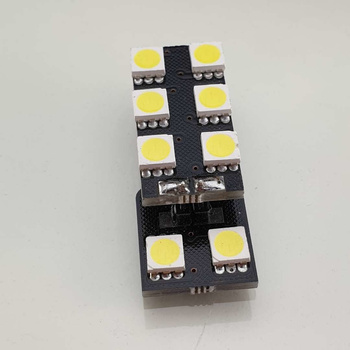 HQ Automotive Car LED Bulbs 2x 12V 1x8 SMD-5050 W5W T10 501 CanBus WHITE 
