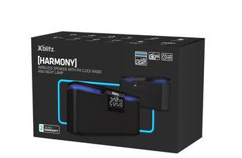 BLUETOOTH WIRELESS SPEAKER XBLITZ HARMONY Clock FM Radio