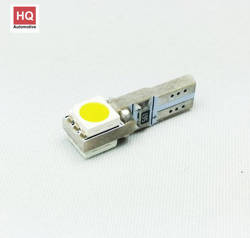 T5 Car LED Light Bulb 2xSMD-5050 WHITE 1pc