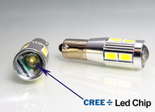 HQ Automotive 2x H6W BAX9S 8xSMD-5630 + High-Power LED BULB 2pcs