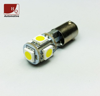 H21W BAY9S 5 LED Bulb SMD-5050 CanBus G2 YELLOW