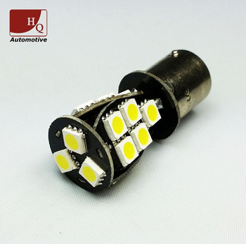 Car LED Light Bulb 18x SMD-5050 PY21W BAU15s CanBus WHITE