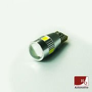 Car LED Bulb W5W 501 (T10) 6x SMD-5630 with lens CanBus WHITE