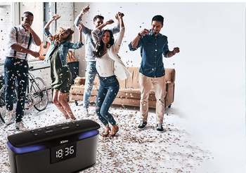 BLUETOOTH WIRELESS SPEAKER XBLITZ HARMONY Clock FM Radio