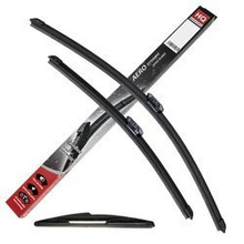 Wiper Blades fit DACIA Duster Estate (2016-2018) Front Rear Set with special-Dacia connector