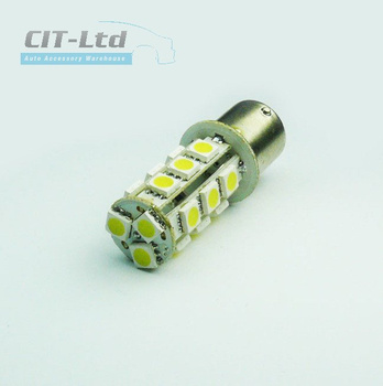 P21W PY21W  LED Car Light Bulb 18x SMD-5050 YELLOW