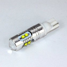 LED Bulb W5W 501 50W XBD High-Power LED + with lens (10*5W) WHITE