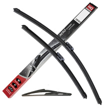 Wiper Blades for DACIA Dokker VAN (2015 and later) HQ Automotive Front Rear Set with special-Dacia connector