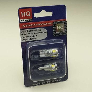 HQ Automotive 2x W5W 6 SMD-5630 12-24V LED BULB 2pcs