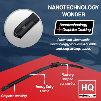 Wiper Blades for VAUXHALL Vivaro VAN (2019 and later) HQ Automotive Front Rear Set with Bayonet connector