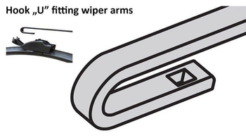 Two Front Frameless Wiper Blades HQ Aero Dynamic + WASHER JET SPRAY ADJ22-621 Twin Box
