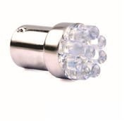 R5W R10W BA15s Car LED Bulb 9x LED round led WHITE