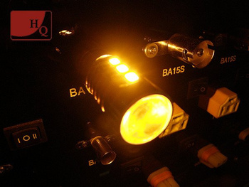 Car LED Bulb P21/5W W21/5W P27/7W 22x SMD-5630 Dual-colour WHITE/YELLOW