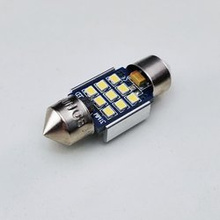 Car LED Bulb 12V 24V 9xSMD-2016 C3W 31mm CanBus WHITE