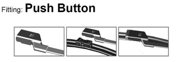 Two Front Frameless Wiper Blades HQ Aero Dynamic - ADR82-034 Twin Box