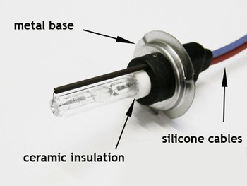 H7 HID Xenon 6000K metal base 2pcs Lamp/Bulb