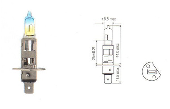 Halogen Bulb H1 Rainbow 12V 55W