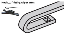 Wiper Blades for MERCEDES V-Class / Vito VAN (1996-2003) HQ Automotive Front Rear Set with J-hook with jet connector