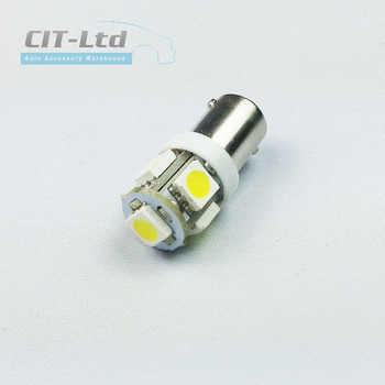 T4W/BA9S 5 LED Bulb SMD-5050 BLUE