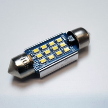 2x HQ Automotive Car LED Bulb 12V 24V 239 242 C5W 36mm CanBus WHITE 2pcs 12xSMD-2016