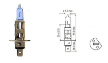 Halogen Bulb H1 Super White (Xenon) 12V 55W