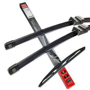 Wiper Blades for VW Golf Plus (2005-2008) HQ Automotive Front Rear Set with Side-Pin connector