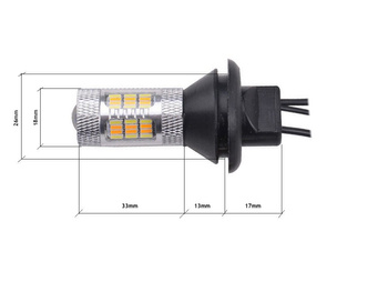 DRL LED Turn Indicator Bulbs Upgrade Conversion KIT P21W BA15s 382 WHITE/YELLOW