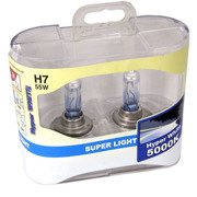 H7 499 PX26d HQ Hyper White Headlight Bulbs- 80% More Light 2pcs kit