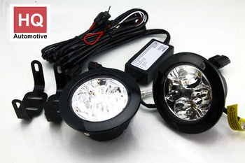 High Quality DRL Daytime Running Lights Round 4-LED High-Power HQ-V11