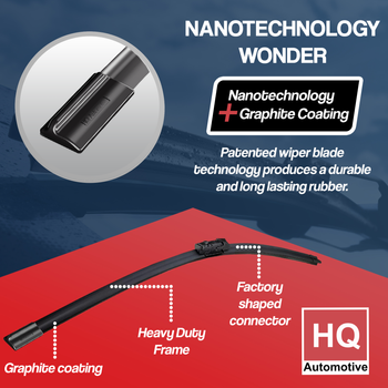 Wiper Blades for SSANGYONG Korando E-Motion SUV (2022 and later) HQ Automotive Front Rear Set with J-hook connector